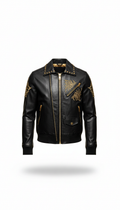 Heavyweight Cotton Hoodie With Gold Embroidery