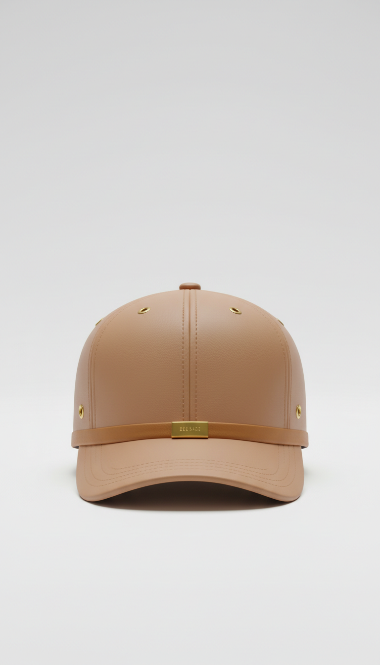 Sleek Nylon Gold-Detail Daypack