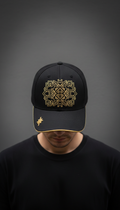 Structured Cap With Gold Emblem